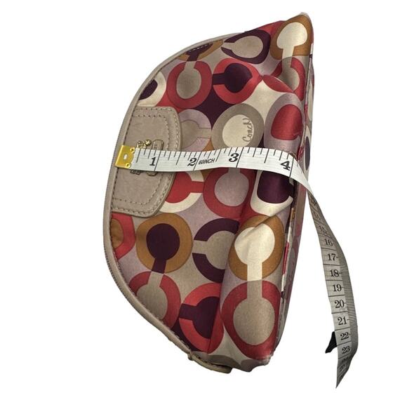 COACH Signature Canvas Make up / Cosmetic Case - Picture 7 of 8